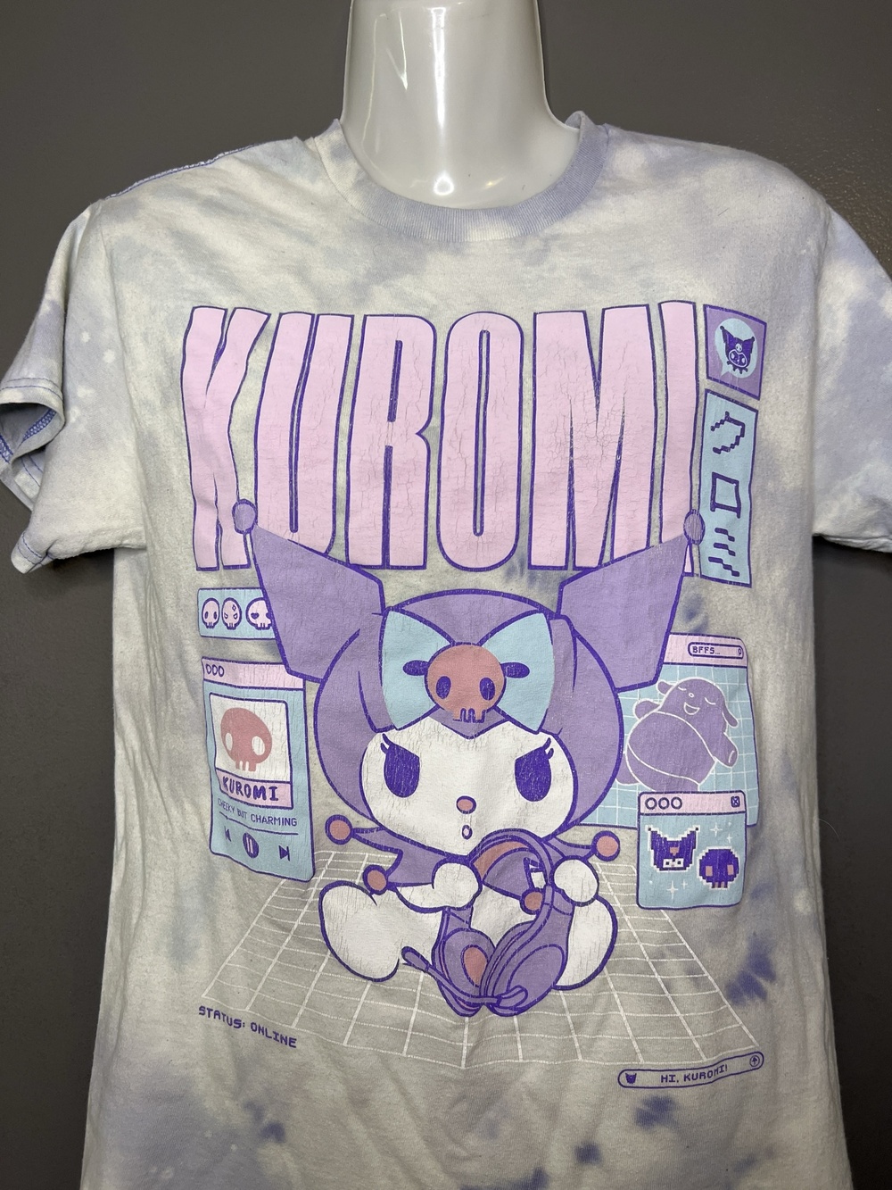 Ripple Junction Shirt Womens Small White Kuromi Graphic Tee Anime Top Kawaii